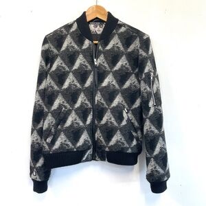 Rare OBEY x Debbie Harry Black and Gray Patterned Jacket